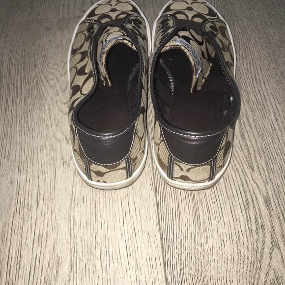 Brown & White Coach Shoes - Picture 3 of 4